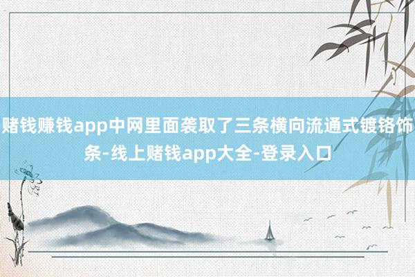 赌钱赚钱app中网里面袭取了三条横向流通式镀铬饰条-线上赌钱app大全-登录入口