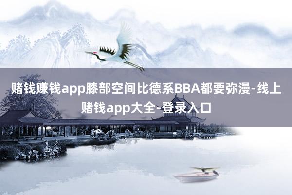赌钱赚钱app膝部空间比德系BBA都要弥漫-线上赌钱app大全-登录入口